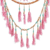 YL4 filtro sonhos apanhador dreamcatcher mensageiro artesanato decorativo bali boho style artesintonia rosa 3
