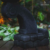 casinha chinesa grande pedra vulcanica home decor decoracao decorativo bali indonesia artesanal arte artesintonia luminaria escultura oriental lava stone carved entalhada garden jardim 4