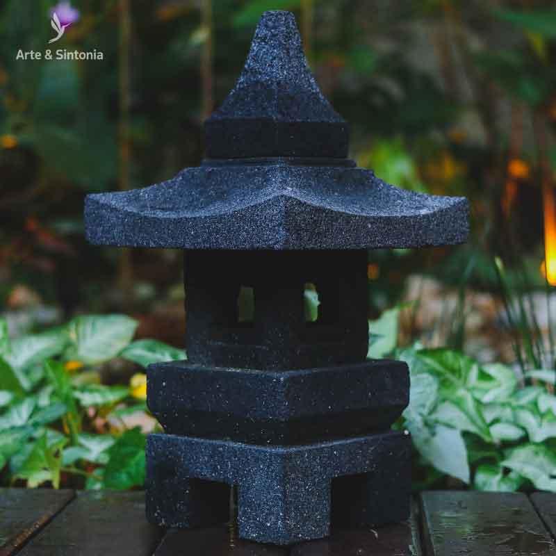 Luminária Oriental em Pedra 45cm - Arte &amp; Sintonia bali 2021, bali 22, estatuas de jardim, garden, lancamentos, Luminárias