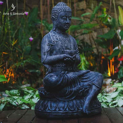 escultura buddha buda fibrocimento para jardim home decor decoracao balinesa bali garden decoracao zen artesintonia objetos misticos 6