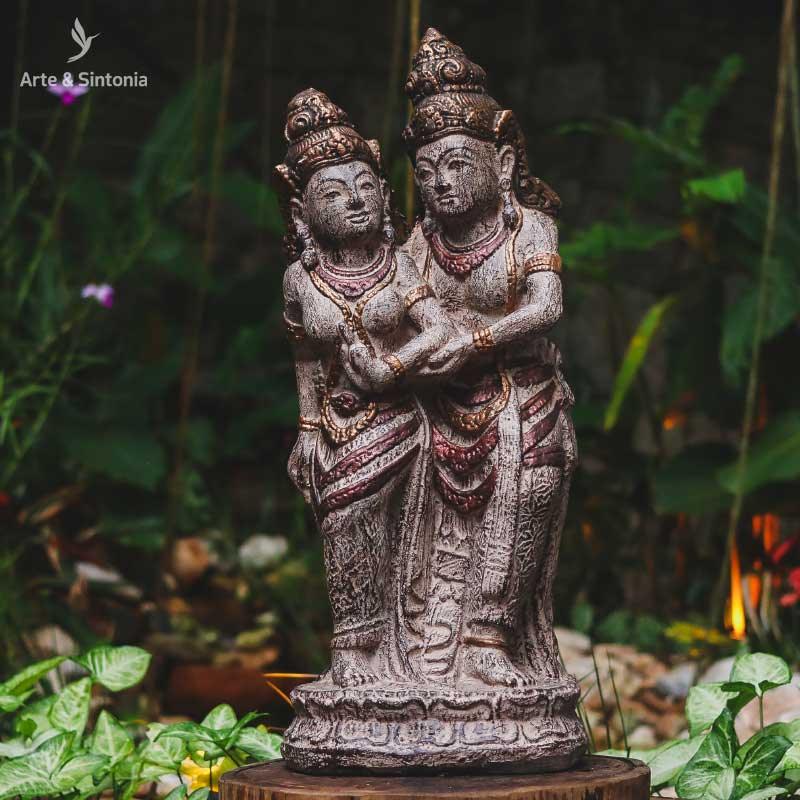 escultura rama sita tons pasteis home decor decoracao garden jardim decoracao hindu hinduismo artesanal balines bali indonesia artesintonia 1