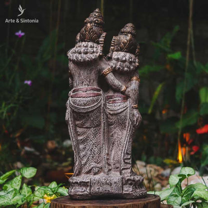 escultura rama sita tons pasteis home decor decoracao garden jardim decoracao hindu hinduismo artesanal balines bali indonesia artesintonia cimento 