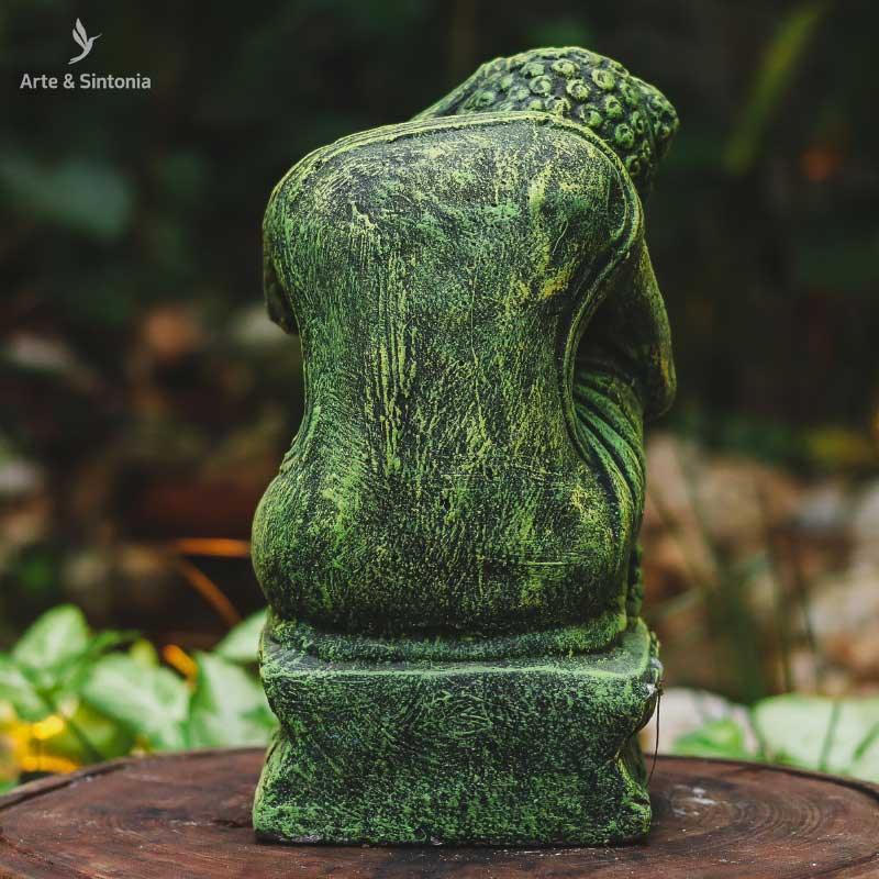 escultura buda buddha verde pedra garden jardim home decor decorativo decoracao zen balinesa bali indonesia budismo artesintonia garden cement sculpture