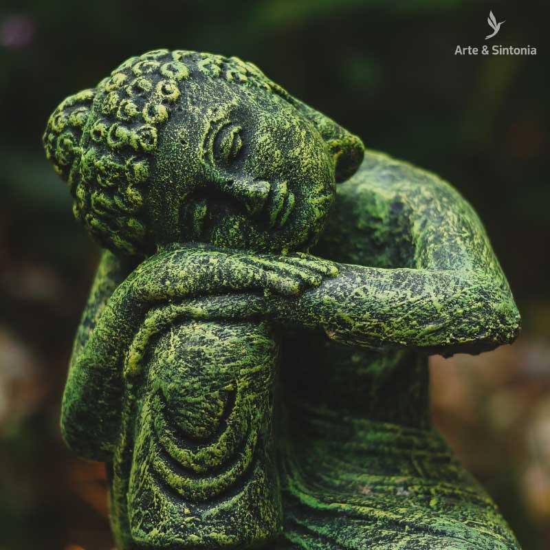 escultura buda buddha verde pedra garden jardim home decor decorativo decoracao zen balinesa bali indonesia budismo artesintonia garden cement sculpture cimento 5