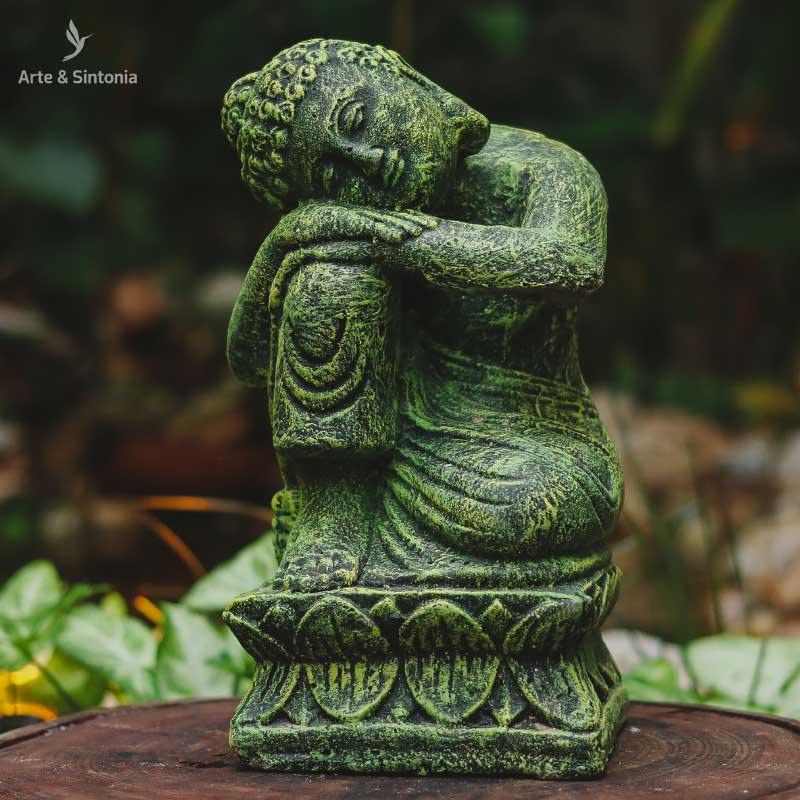 escultura buda buddha verde pedra garden jardim home decor decorativo decoracao zen balinesa bali indonesia budismo artesintonia 1