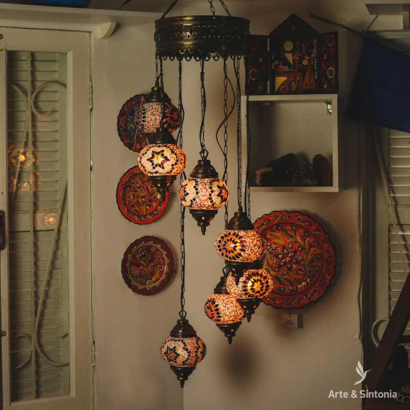 abajur-turco-laranja-mosaico-vidro-decoracao-turca-artesintonia-1