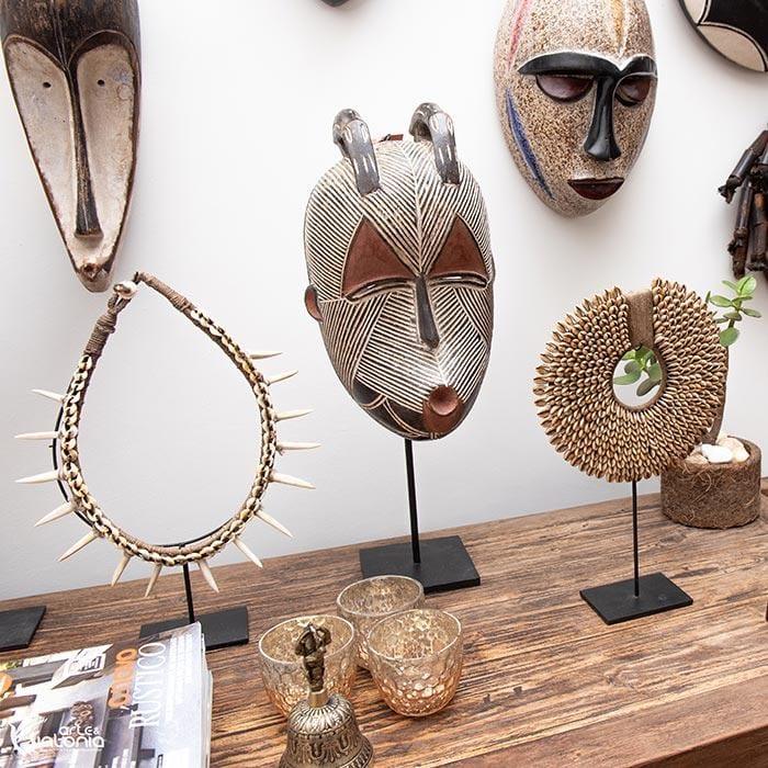 african art decor home decoracao africana artesintonia mascaras colares wood 1
