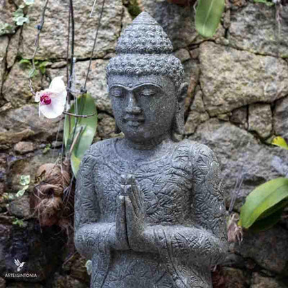 Buda de Pedra Vulcânica 150cm | Bali - Arte &amp; Sintonia bali 22, budas, estatuas de jardim, garden, pedra