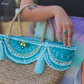 bolsa fibra natural azul artesanal moda bali indonesia artesintonia 5