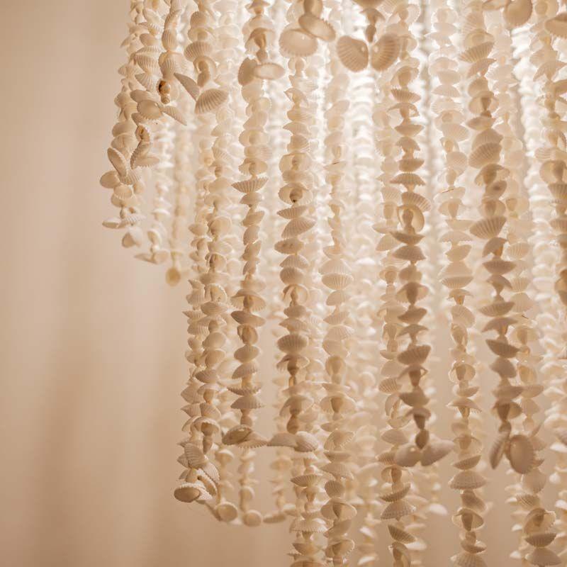 lustre luminária pendente conchas búzios boho decor decoration arte artesanato artesão bali balinês indonésia