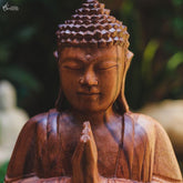 escultura entalhada madeira buda divindade buddha artesanal bali indonesia home decor decoracao zen artesintonia 3