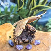 escultura estatua aguia voando bali decoracao handicraft artesanato decorativo artesintonia wood eagle 2