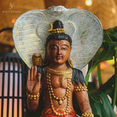 escultura estatua shiva madeira suar entalhada balinesa indonesia wood carving carved handycraft hindu divindade yoga chiva hinduismo decoracao studio casa meditacao artesintonia