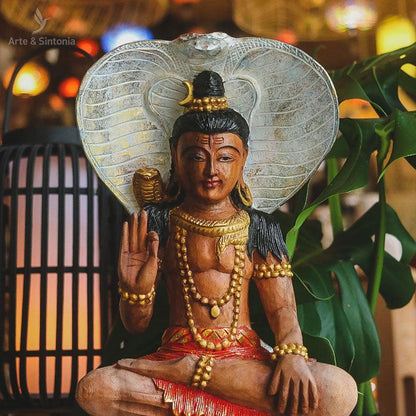 Escultura Shiva em Madeira 40cm | Bali - Arte &amp; Sintonia bali 22, bali2021, bali22, hindus, lancamentos, madeira, madeira suar, shiva
