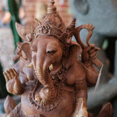 escultura estatua divindade deus hinduismo madeira suar indonesia esculpida ganesha wood carving balinese artesintonia loja compre 02