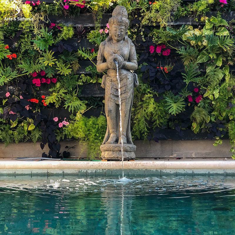 fonte dewi fibrocimento decoracao balinesa artesintonia home decoration garden pedra balinesa oriental piscina lagos artesintonia 1