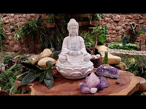 Fonte de Buda em Marmorite 30cm