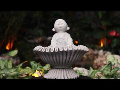 Meditating Monk Fountain | marble