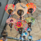 luminaria lustre teto cupulas turcas turquia iluminacao multicolor lighting settings home decor artesintonia 6